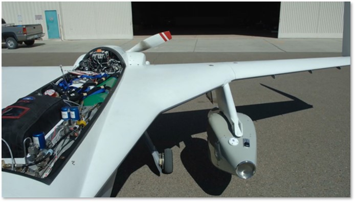 Berkut UAV Class III with ARCS pod – Airborne Radiologic Collect System